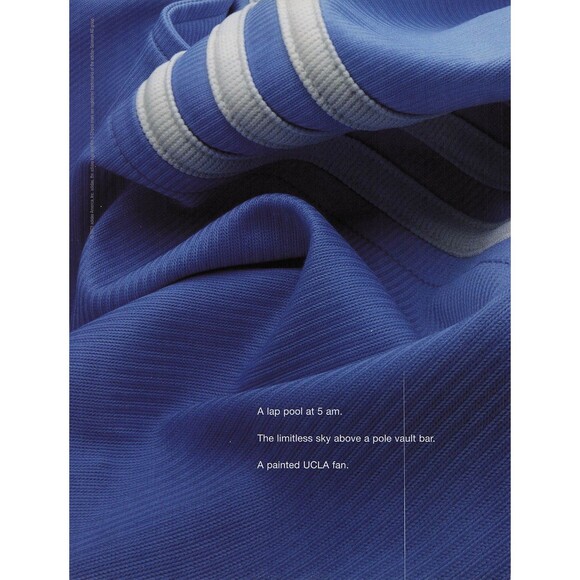 2003 adidas forever sport UCLA swimming pool pole vault Print Ad Pinup Poster - Picture 2 of 3